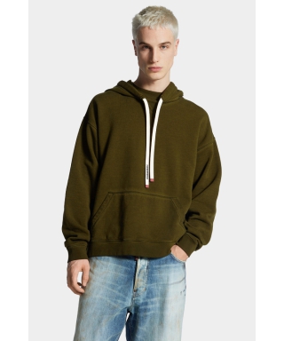 Relax Fit Logo Drawstring Hoodie