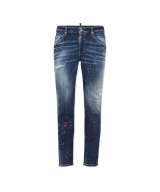 Medium Easy Red Spots Wash Skater Jean