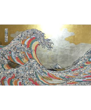 【売約済】Automatic Wave 武家 秀吉鳥獣五色 AD216337AB