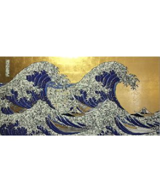 Automatic Double Wave Golden Sky Prussian Blue F28377188F