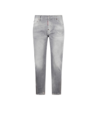 Brushed Grey Wash Slim Twist Jeans