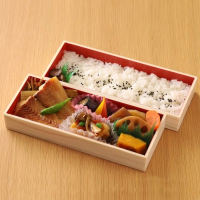 【弁当】[まつおか]カラスカレイ二段弁当(味噌漬け焼き)