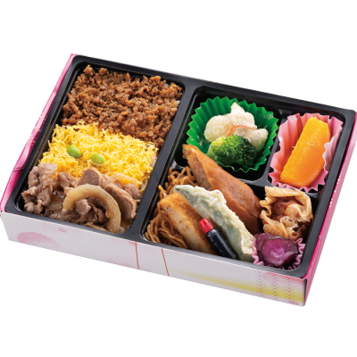 【弁当】[まねき]肉めし三色弁当