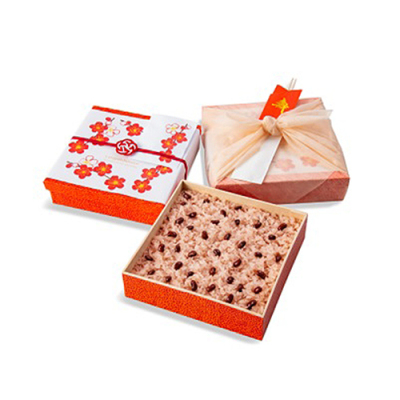 【弁当】[たごさく]お赤飯赤箱（小）