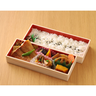 【弁当】[まつおか]カラスカレイ二段弁当（味噌漬け焼き）