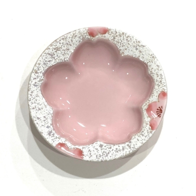 有田焼 虹彩桜シリーズ_桜型小皿