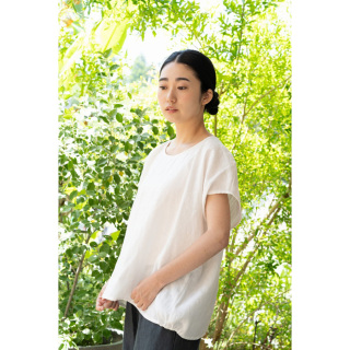 フレンチ袖シャツ　ヘンプ
