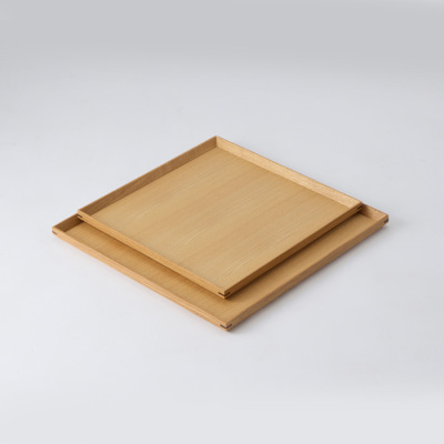 白木塗　正方形盆1尺(タモ)【真造商店】
