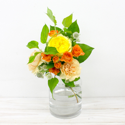 ブーケ　YELLOW・ORANGE　S　flower　vase　set