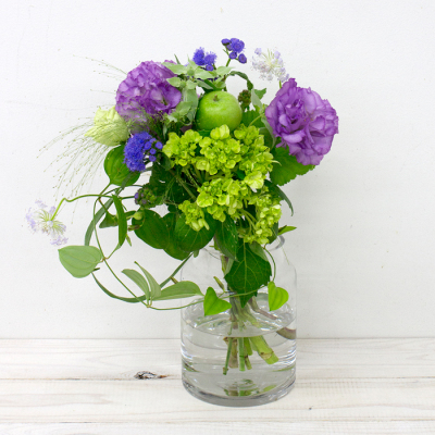 ブーケ　GREEN・PURPLE　S　flower　vase　set