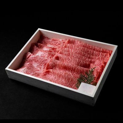 国内産黒毛和牛　ロース・赤身2種盛合せ すき焼き肉　600g　3人前　※ご進物用（折詰）≪クール便・冷凍≫