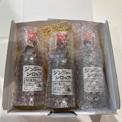 ジンジャーシロップ3本入り＜送料込＞【さんちとわたし】