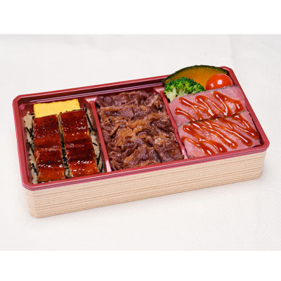 うなぎと牛二種の贅沢重【土用丑】