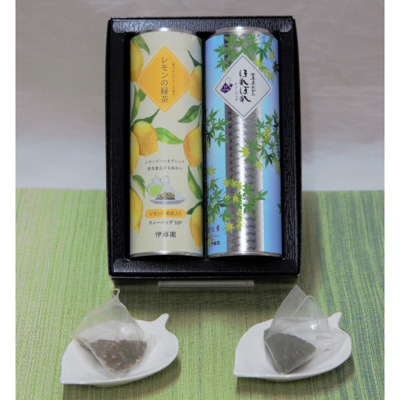 レモンの緑茶ティーバッグ、ほれぼれティーバッグスリム缶セット【夏みやげ】