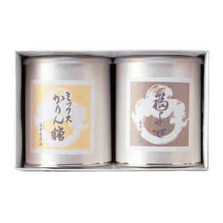 丸缶せんべい2缶セット【夏みやげ】