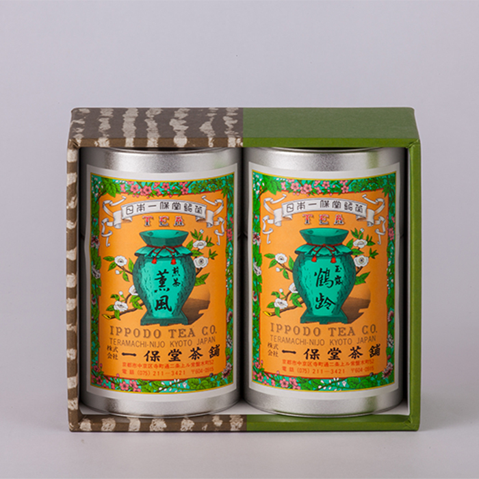 玉露 鶴齢 ・ 煎茶 薫風 小缶詰合せ【夏みやげ】(sf251912