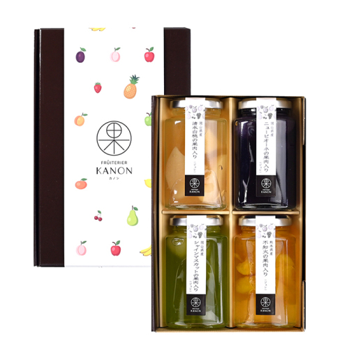 フリュテリーカノン KANON 国産フルーツジュレ4本アソート(FC-P2221)【大阪みやげ】 フリュテリーカノン KANON 国産フルーツジュレ4本アソート(FC-P2221)【大阪みやげ】