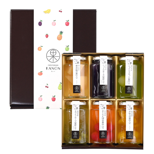 フリュテリーカノン KANON 国産フルーツジュレ6本アソート(FC-P2223)【大阪みやげ】 フリュテリーカノン KANON 国産フルーツジュレ6本アソート(FC-P2223)【大阪みやげ】