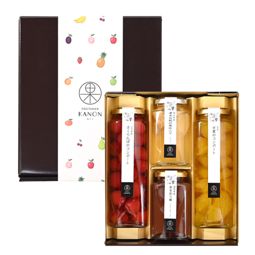 フリュテリーカノン KANON 国産果実のデザートアソート4本(FC-P2242)【大阪みやげ】 フリュテリーカノン KANON 国産果実のデザートアソート4本(FC-P2242)【大阪みやげ】