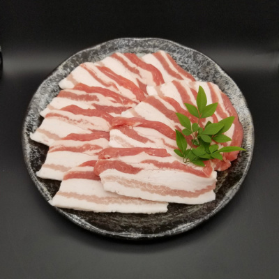 鹿児島県産黒豚「黒の匠」バラ焼肉用 450g≪クール便・冷蔵≫