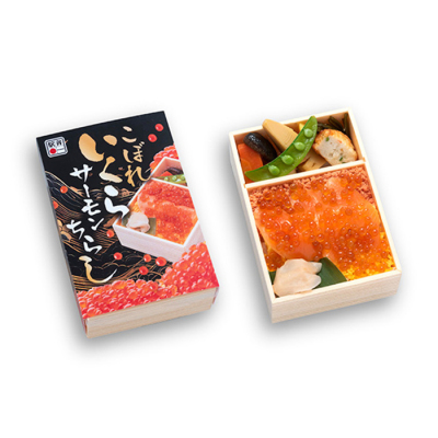 【2月22日午後2時～午後3時受け取り】北海道 根室本線 釧路駅 こぼれいくら！サーモンちらし【駅弁とうまいもん大会】