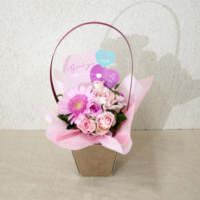 フラワーアレンジメントPink-Cherish-（AC-1）【母の日】