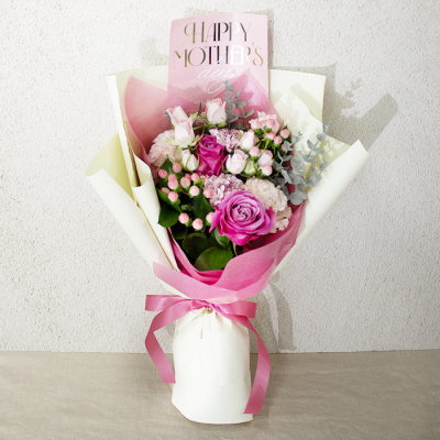 ハート フラワーアレンジメント Pink（AC-10）【母の日】(sf261061