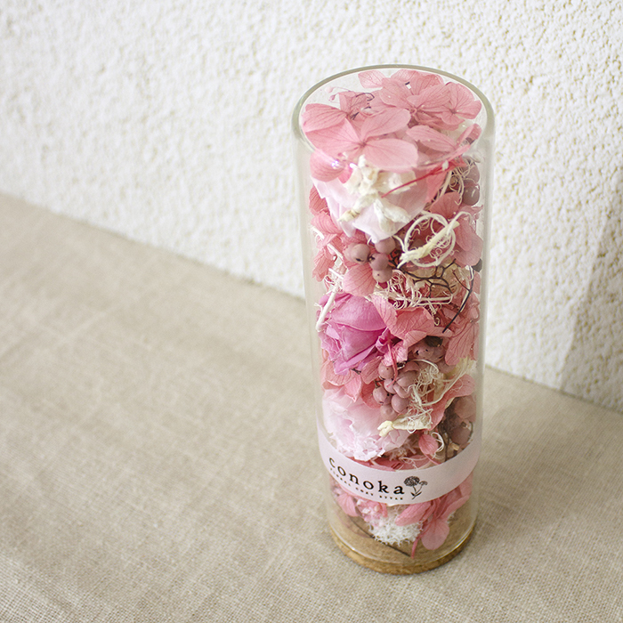 プリザーブドフラワー-Flower Bottle -PinkS（CPB-PS5）【母の日