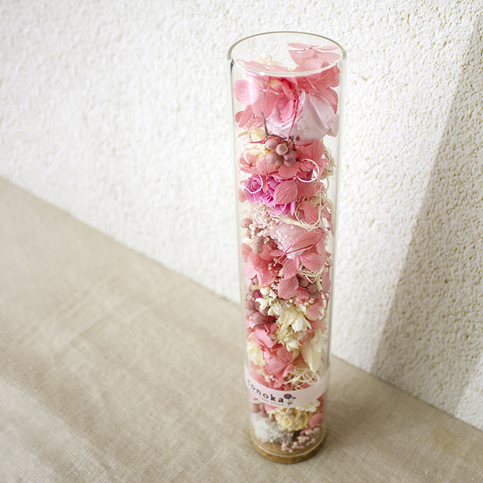 プリザーブドフラワー-Flower Bottle -PinkM（CPB-PM6）【母の日