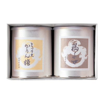 丸缶せんべい2缶セット【夏みやげ】