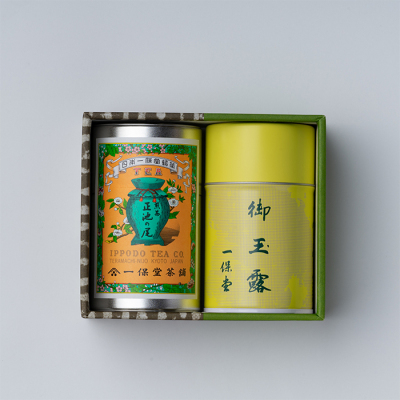 玉露　滴露 ・ 煎茶　正池の尾　小缶詰合せ【夏みやげ】