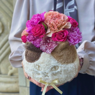 生花アレンジメント にゃレンジメント ミケ【母の日】