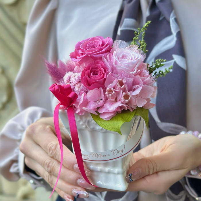 プリザーブドフラワー プティブラン ピンク【母の日】(sg260037)｜阪神