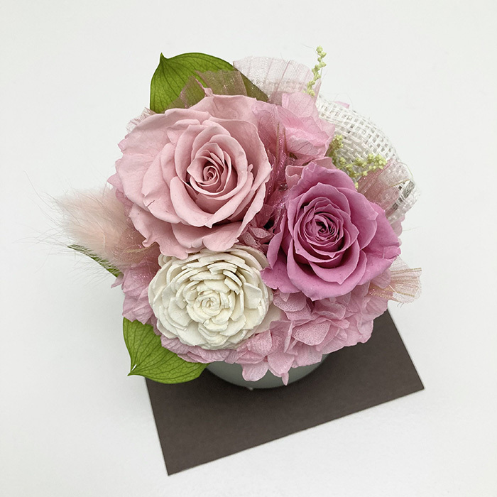 プリザーブドフラワー ピンク(sg260065)｜阪神オンラインショッピング