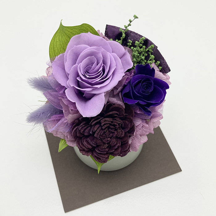 プリザーブドフラワー パープル(sg260066)｜阪神オンライン
