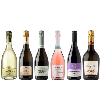 イタリア最高格付けDOCGフランチャコルタが入ったスパークリングワイン6本セット【阪神の福袋】