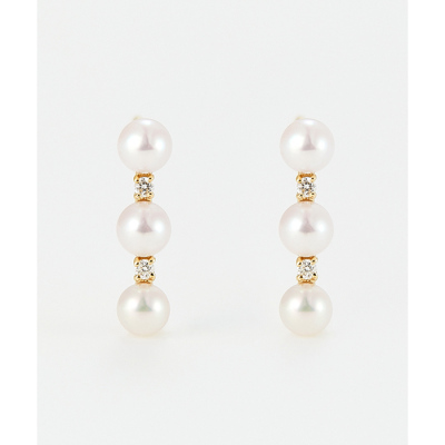 K18WGダイヤモンドピアス(sj210170)｜阪神オンラインショッピング