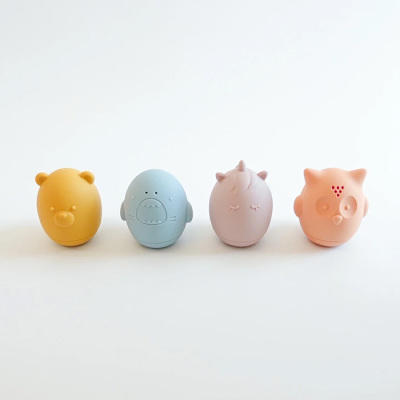 Animal bath toy ４点set （fikaオリジナル巾着付）