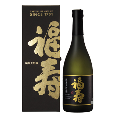 「福寿」純米大吟醸 黒ラベル（箱入）720ml[N-091]