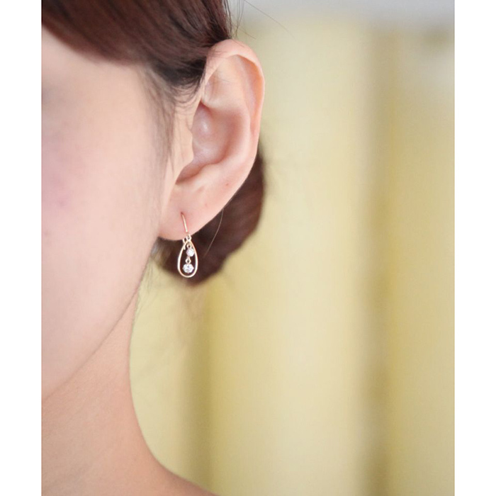 k10YG ピアスフック K10YG ピアスフック 0.7mm: K10(10金)│アクセサリーパーツの