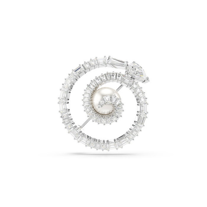 Swarovski Snake ブローチ クリスタル・パール, 巳年 【公式通販】