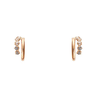 ミニフープピアス　18金ピンクゴールド