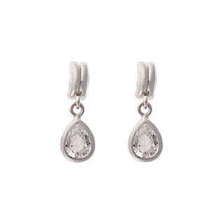 シンプルピアス　10金ホワイトゴールド