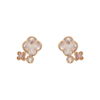 フルーレットピアス　10金ピンクゴールド