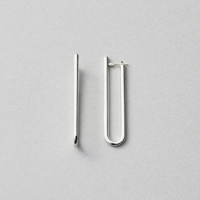 [コネクト] フープピアス オーバル_75917 シルバー