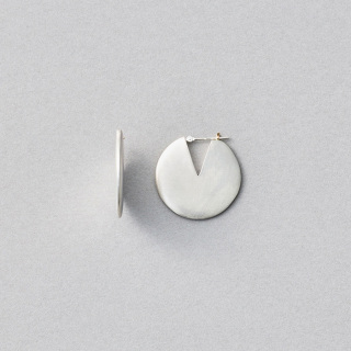 [コネクト] フープピアス ディスク_75921 シルバー