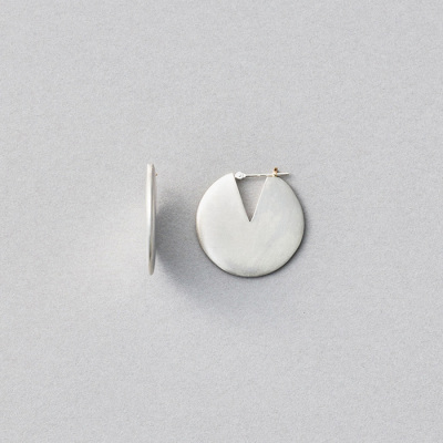 [コネクト] フープピアス ディスク_75921 シルバー