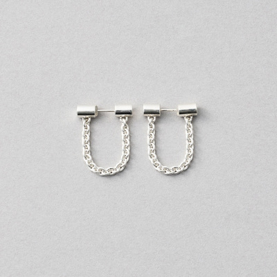 [コネクト] ピアス チェーン_75923 シルバー