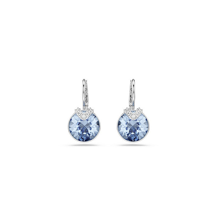 【箱付・ほぼ未使用】SWAROVSKI Bella V ドロップピアス Bella V ドロップピアス, ラウンドカット, グレー, ローズ