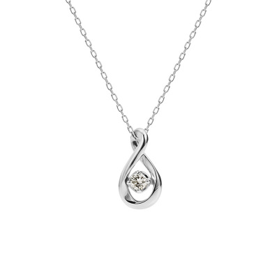 canal4℃ ダイヤモンドネックレス カナルヨンドシー Canal4℃ K10PG 1石ダイヤモンドネックレス